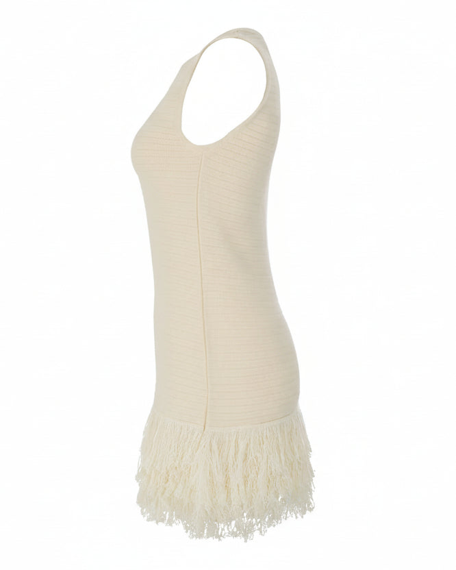 CREAM MINI DRESS B