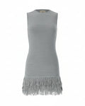 GREY KNIT MINI DRESS