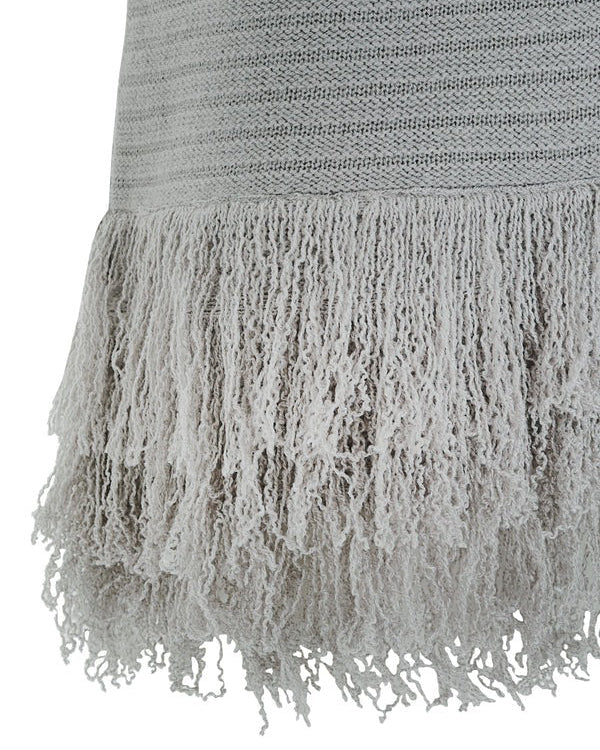 GREY KNIT MINI DRESS