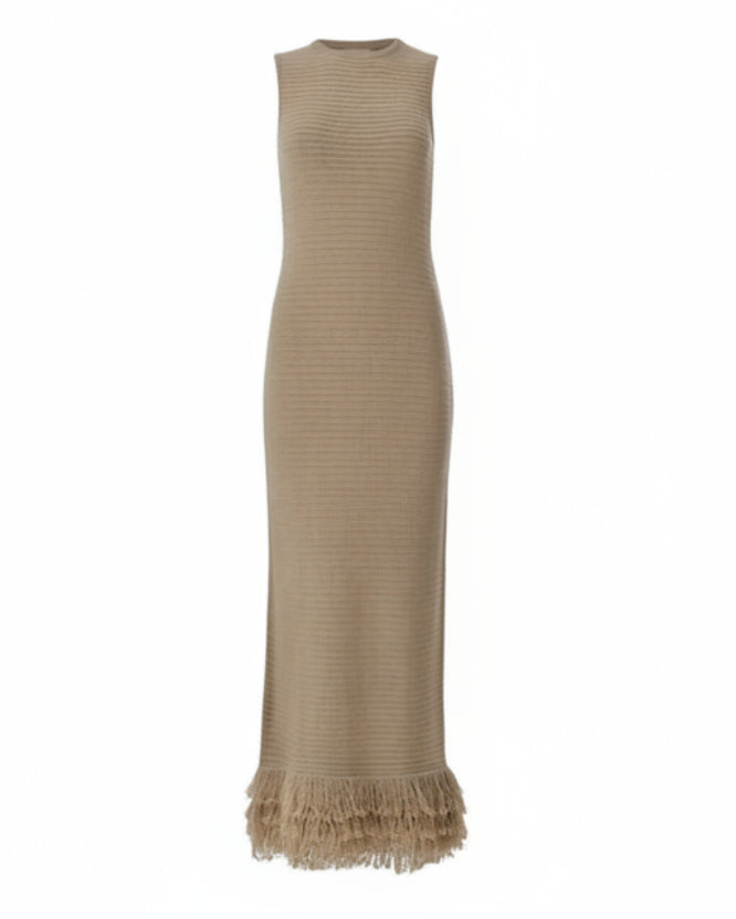 BEIGE MAXI DRESS A
