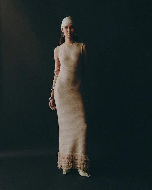 BEIGE MAXI DRESS A