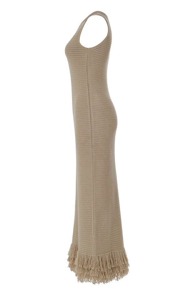 BEIGE MAXI DRESS A