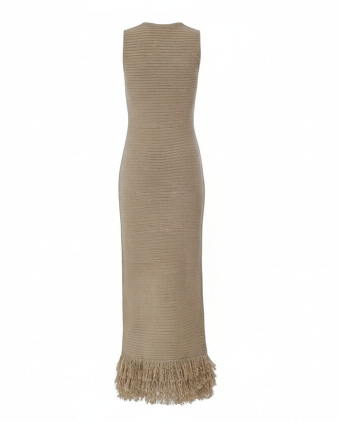 BEIGE MAXI DRESS A