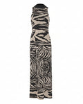 GREY DRESS ANIMAL PRINT