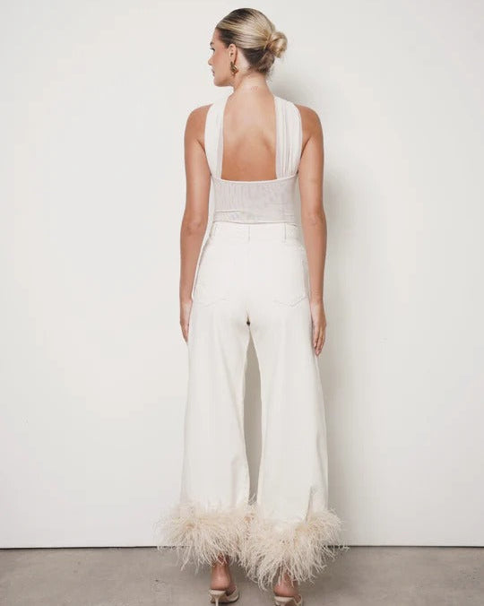 DENIM FEATHER DREAM MARFIL