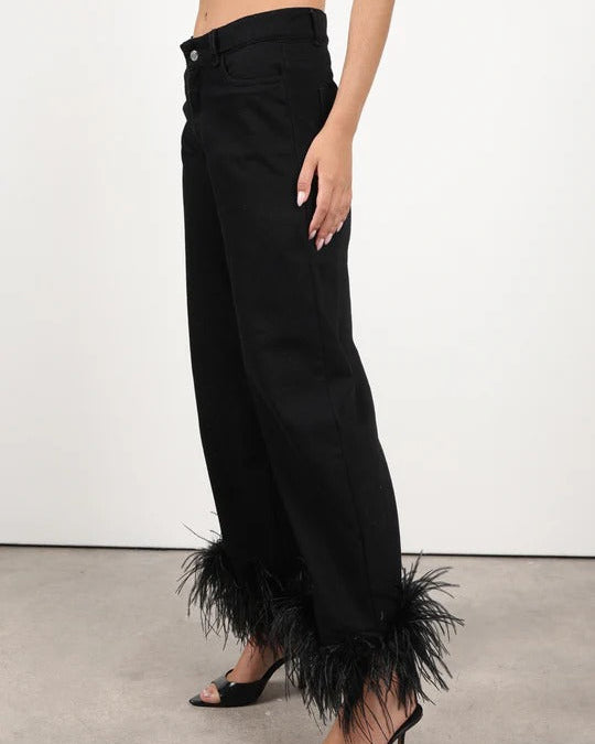 DENIM FEATHER DREAM BLACK