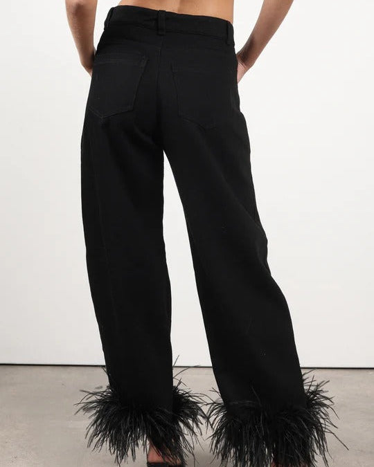 DENIM FEATHER DREAM BLACK