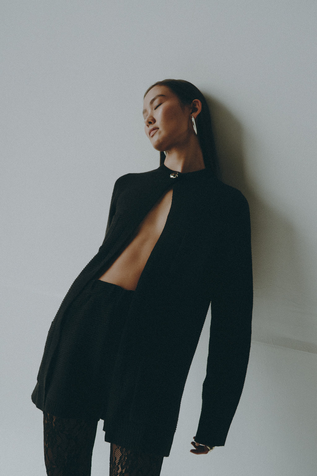 BLACK KNIT SHORT